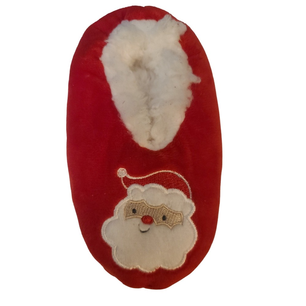 Carter's Just One You Red Santa Claus Slippers -‎ Size 2-3T - Holiday Christmas